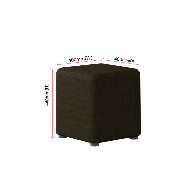 Manufactured Wood Accent Stool, Cyprus Green
