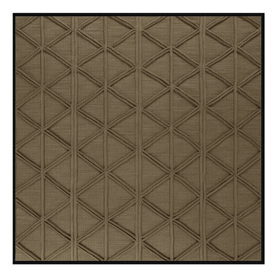 Tapis brun treillis lavable à la machine