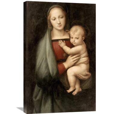 Madonna and Child Painting by Giovanni Battista Salvi Da Sassoferrato (1640) - Canvas Print - 16 x 20