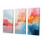 «Pink Bliss Sunset Celebration», ensemble de décorations murales abstraites-1803783895-1803783886
