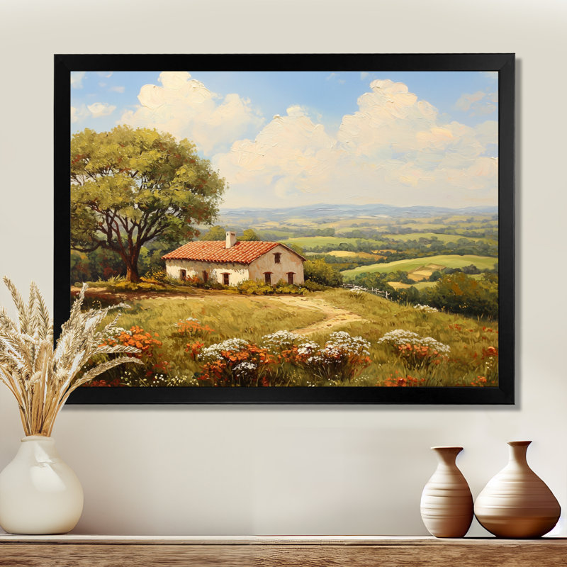 Texas Ranch Horizon I - Texas Wall Art Living Room, H 12 po x l 20 po, Reproduction encadrée d'une seule photo sans pass
