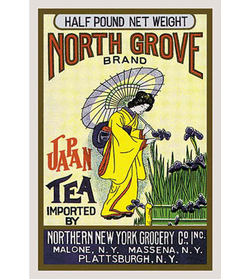 North Grove Brand Tea Vintage Advertisement