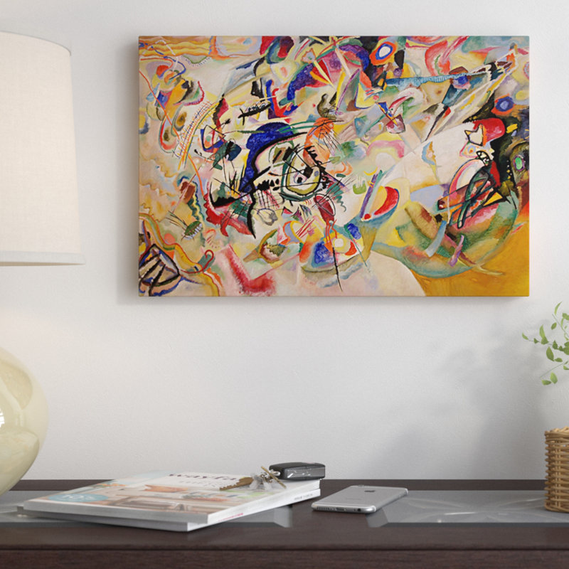 « Composition VII » par Wassily Kandinsky - reproduction d'art sur toile, Sans cadre, H 40 po x l 60 po, Toile tendue