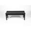 Banc pour jardins - capacité de 500 lb, noir, résistant aux intempéries, matériaux de patio à installation simple, installation facile-1323898393
