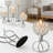 Set Of 6 Crystal And Metal Tea Light Candle Holders, Elegant Centerpiece For Wedding, Christmas, And Home Decor, Table And Fireplace Decoration