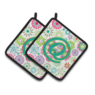Caroline's Treasures Flower Polyester Potholder