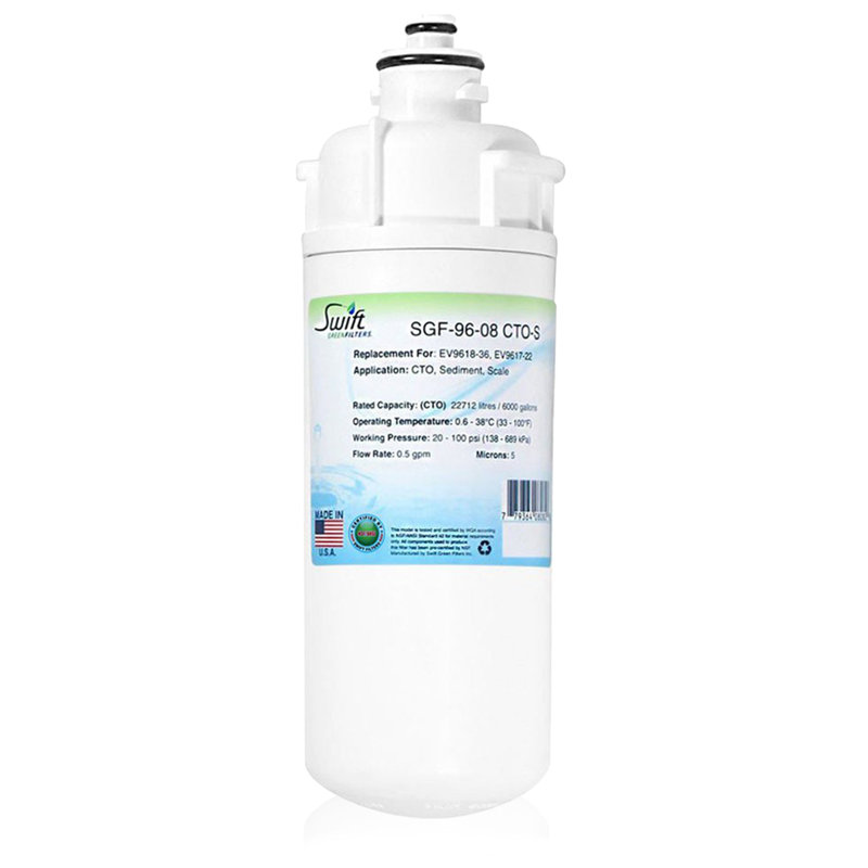 SGF-96-08 CTO-S Compatible Commercial Water Filter for Everpure EV9618-36, EV9617-22 (2 Pack).