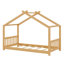 Lit plateforme House avec tête et pied de lit, toit-21075762