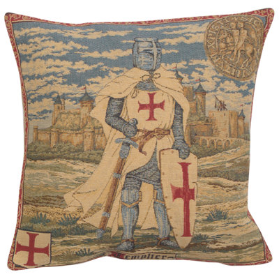  Templier II Cotton Throw Pillow Cover