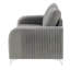 Causeuse en velours gris