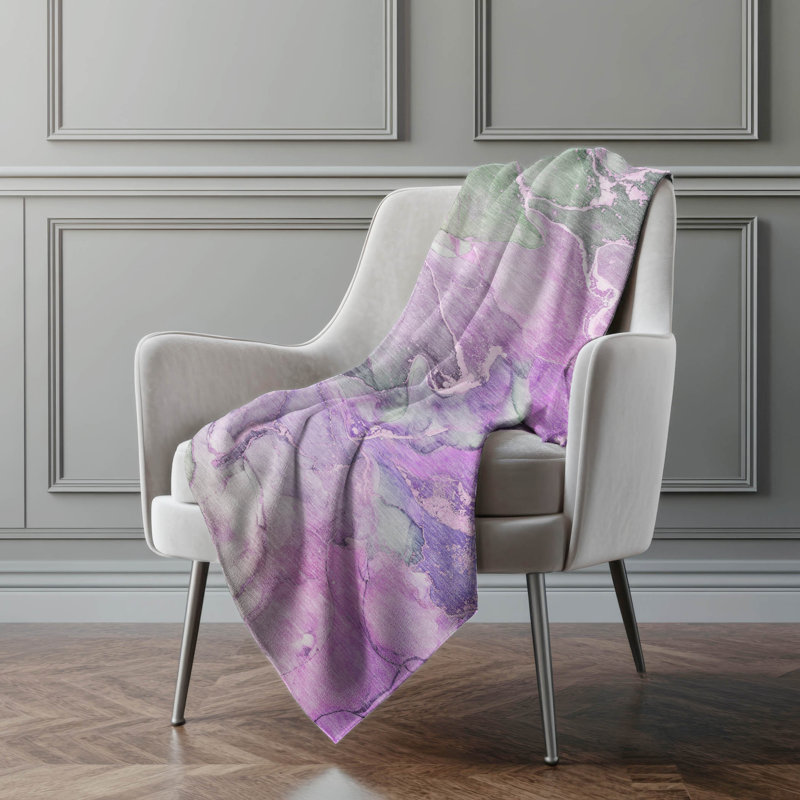 Jeté en sherpa Addison, Mauve