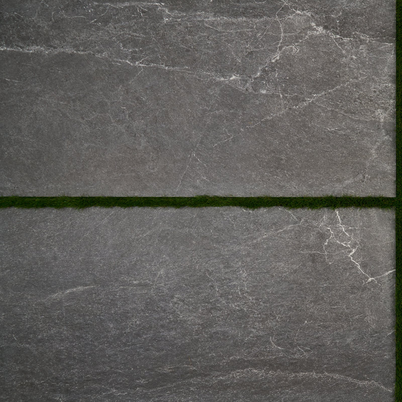 Limetech 23,62 po X 47,24 po Carrelage de sol en porcelaine mate (7,74 pieds carrés / chaque), Gris graphite