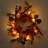 Handcrafted Faux Lighted Maple Polyester 45cm Wreath