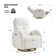 Taye Cuddle 32.25" Modern Swivel Glider Power Recliner with Electric Headrest and Lumbar Support