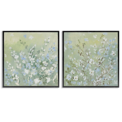 «Wispy Willows Blooms 2 PC», ensemble d'art giclée par Lanie Loreth