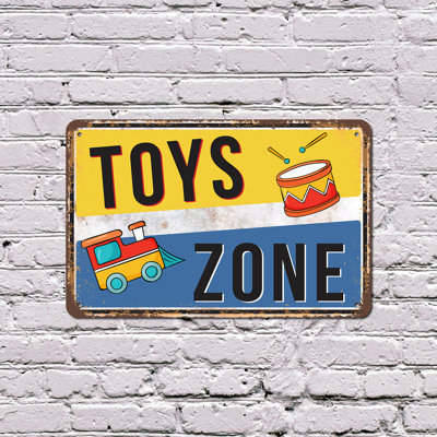 Toys Zone 12 Inch x 18 Inch Novelty Aluminum Sign