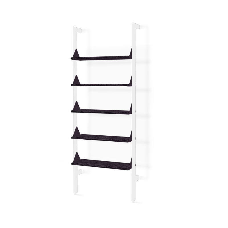 Ensemble de 5 branches avec supports, Noir / blanc
