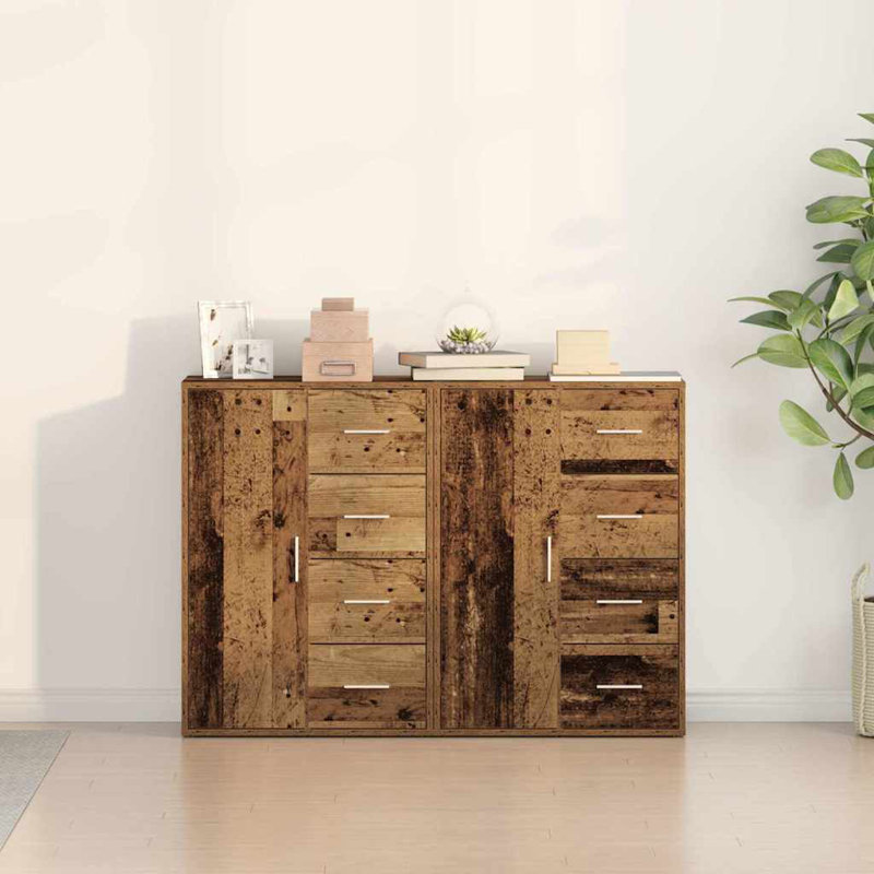 Sideboards 2 Pcs 60X31x84 Cm Engineered Wood, Brown