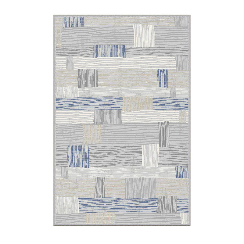 Stylish Hall Carpet (39.4 x 78.7 inches), 100% Polyester, 0.3 in Pile Height | Antibacterial, Non-Slip Underside, Machine Washable | 3D Digital Printed Design, Durable & Soft for Home Décor