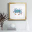 Crabe bleu pétillant - peinture encadrée-1388747238-1388747038