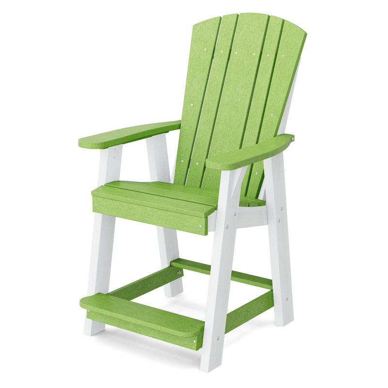 Chaise de balcon Heritage, Vert citron / blanc