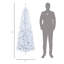 Crayon, arbre de Noël artificiel non éclairé, sapin de Noël mince avec branches réalistes, arbre d'Halloween avec 618 pointes, blanc-1254065259