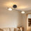 Luminaire suspendu semi-encastré à DEL à 2 lumières pour îlot de cuisine 32 po avec télécommande