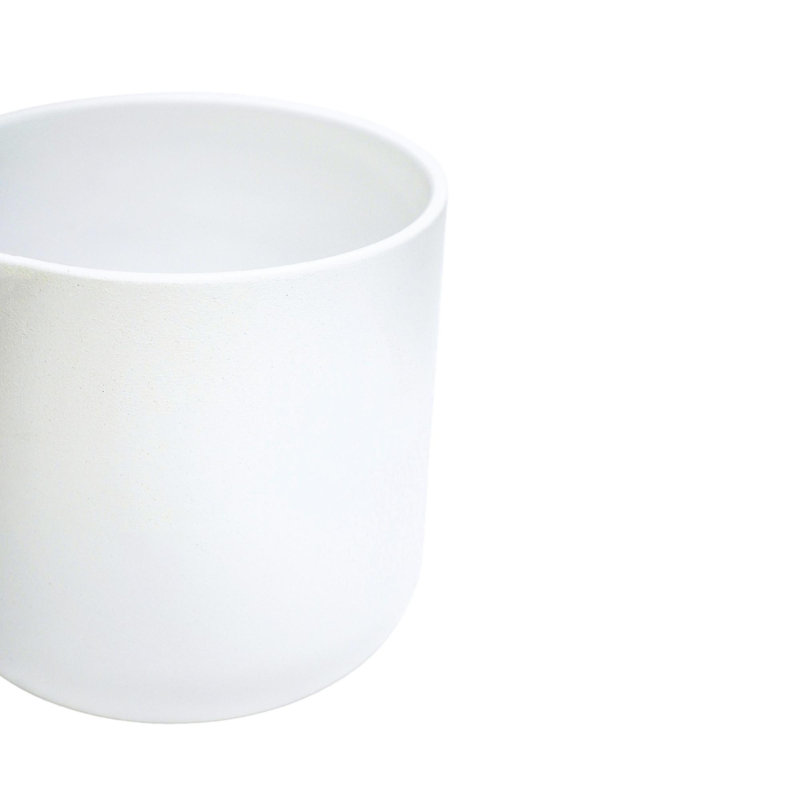 Lisbon Ceramic Indoor Planter, 26cm H 26cm D, White