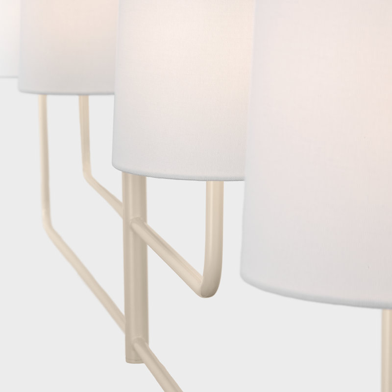 Go Lightly 4 - Light Chandelier, China White, White