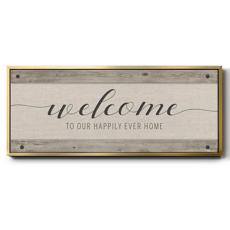 Happily Home- Framed Canvas