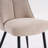 Modern Chenille Fabric Upholstered Dining Chairs Armless Side Chairs with Color-Matched Metal Frame For Kitchen Dining Room-155127101-148779385