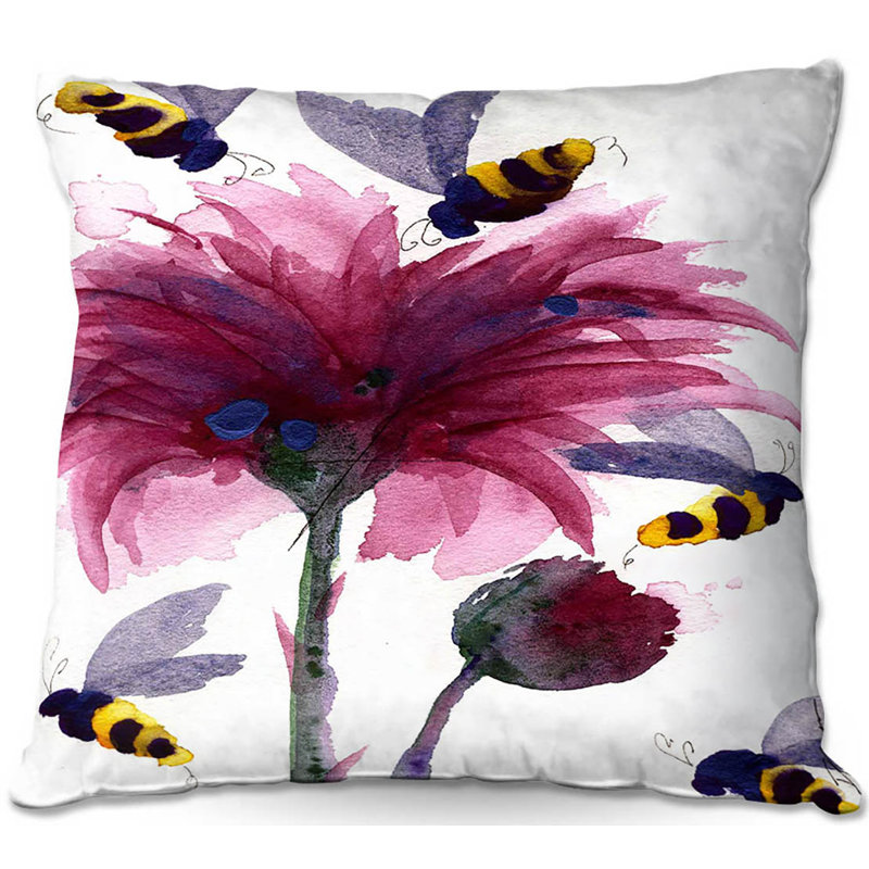 Floral Reversible Throw Pillow, 20" x 20"
