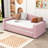 Wood Upholstered Daybed with Integrated Bluetooth Audio System, Storage Armrests and Trundle-925645985-925645986