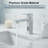 Modern Single Handle Single Hole Bathroom Faucet(Set of 2)-128613802