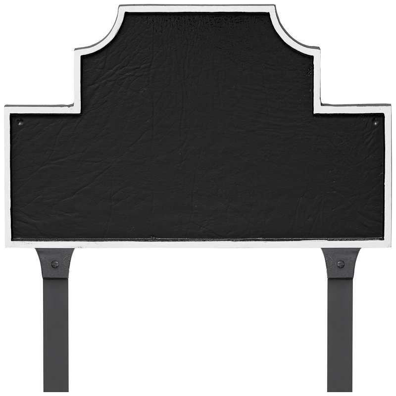 Plaque d'adresse Beckford, Noir / Blanc, Oui