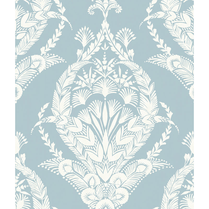 Rouleau de papier peint L 33 pi x l 20,5 po Raido, Bleu clair