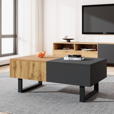 Avrahom Extendable Sled Coffee Table with Storage