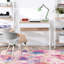 Tapis rectangulaire rose-87385586