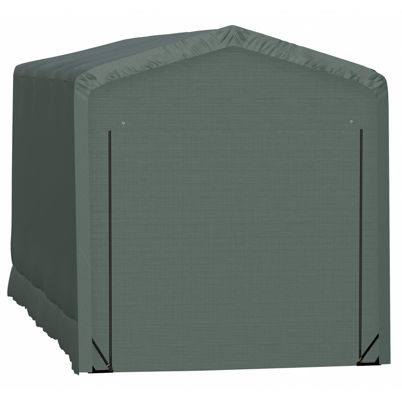 Garage protégé contre le vent et la neige Shelter Tube, 14 x 32 x 16, vert