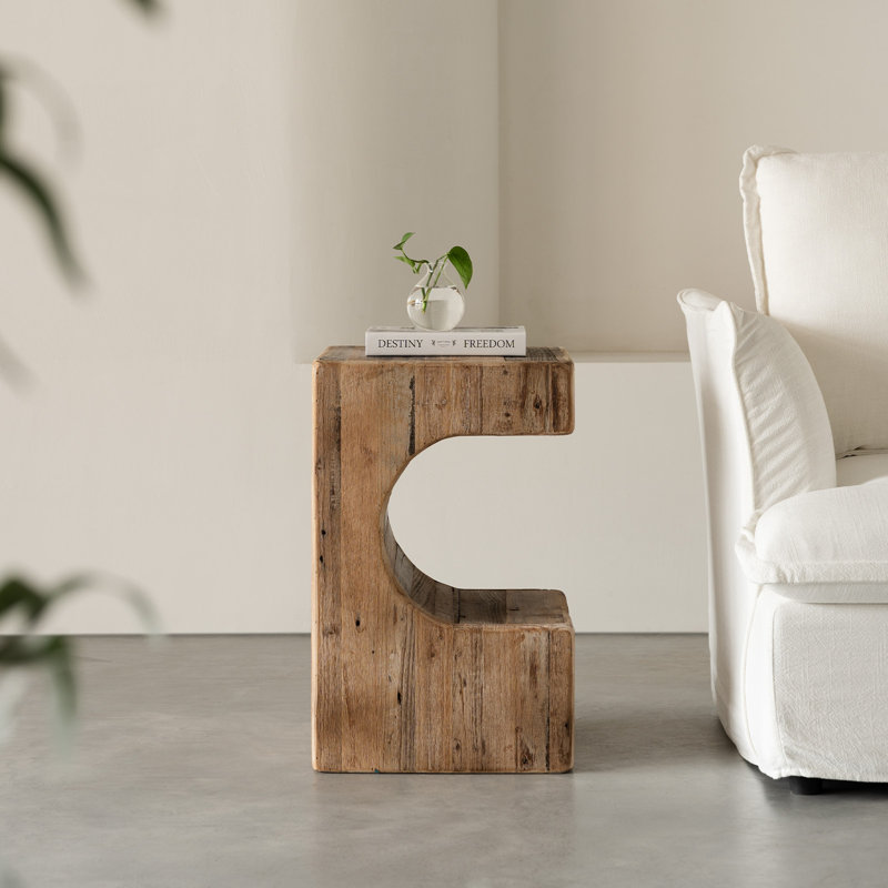 Solid Wood End Table