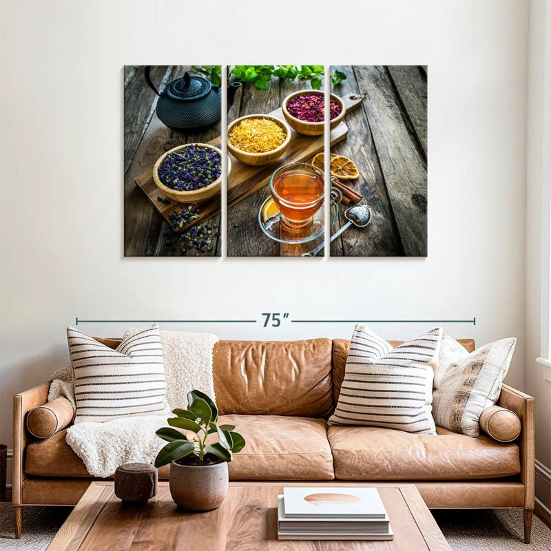 Yarlin Dried Tea Leaves, 36" H x 57" W