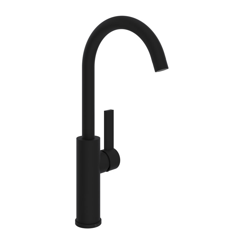 Tuario Bar/Food Prep Kitchen Faucet with C-Spout, Matte Black