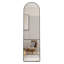 Floor Mounted Full Length Mirror With Arched Aluminum Alloy Frame For Bathroom
