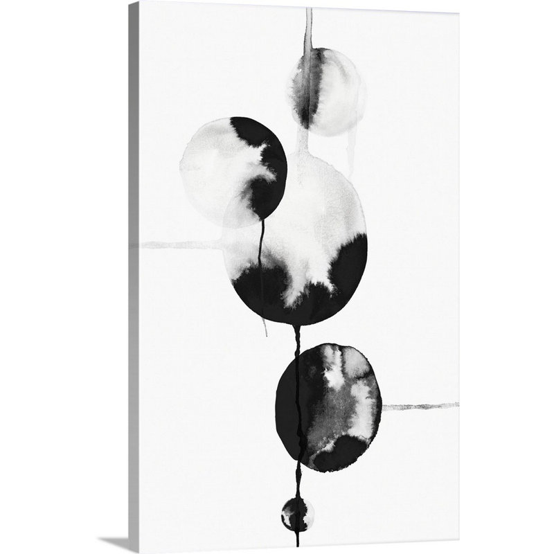 Reproduction d’art sur toile « gouttes Bubbles II » par PI studio, Toile tendue, H 18 po x l 12 po x P 1,25 po