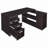 Cappuccino 3-Drawer L-Shape Computer Desk-1834205254