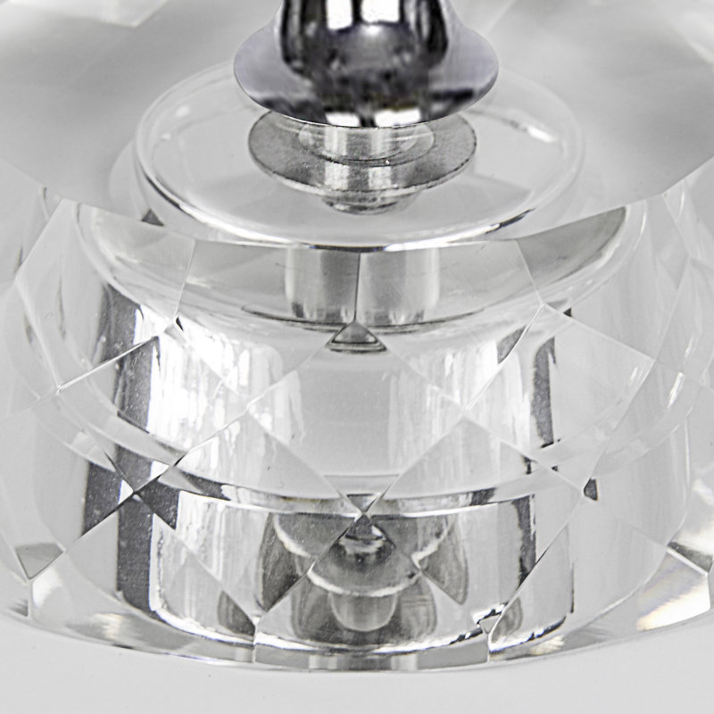 lampe de table en cristal.