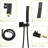 Oil Rubber Bronze Shower System With Waterfall Tub Spout - 10 Inch Square Rainfall Head & Handheld -balanced Valve Effortless Installation And Disinfection 10" 3 Function Shower, For Assurance