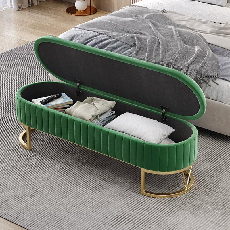 Banc avec revêtement, Vert