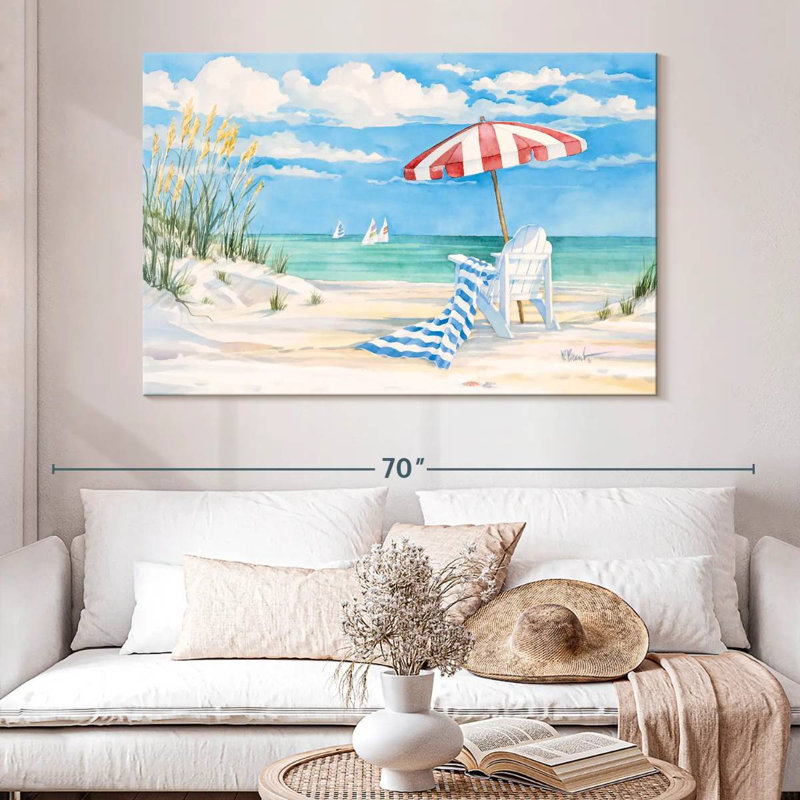 Gillard Beaches de Floride, H 34 po x l 51 po