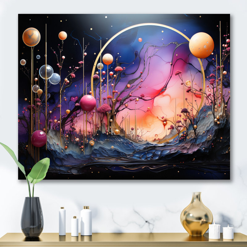 Cosmic Collage I - impression, Toile tendue, H 24 po x l 32 po x P 1 po